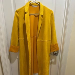 Long Suede Zara Blazer/Jacket